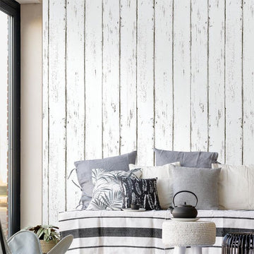Self Adhesive Vinyl Wallpaper For Furniture Countertop Nordic white maple wood grain Pattern Decorative Sticker,0.45*6M - 0