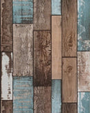 Self Adhesive Vinyl Wallpaper For Furniture Countertop Emerald green brown wood grain Pattern Decorative Sticker,0.45*6M-1