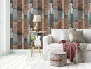 Self Adhesive Vinyl Wallpaper For Furniture Countertop Emerald green brown wood grain Pattern Decorative Sticker,0.45*6M-5