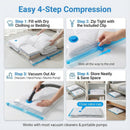 6-Pack Jumbo Vacuum Storage Bags | Space Saving Vacuum Pack Bags for Clothes & Bedding | 80% More Storage | 100cm x 70cm (39” x 28”)-5