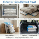 6-Pack Jumbo Vacuum Storage Bags | Space Saving Vacuum Pack Bags for Clothes & Bedding | 80% More Storage | 100cm x 70cm (39” x 28”)-8