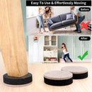 Furniture Risers - 16 Pieces - Furniture Riser Set - Bed Riser - Adjustable Furniture Legs - Furniture Coasters - Furniture Felt - Strong Space-Saving Riser - Felt Pads - Self-Adhesive - Anti-Slip - Floor Protection - Furniture Elevation - Bed Risers-5