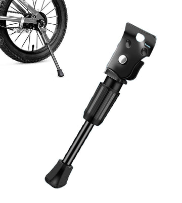 14 Inch - Bicycle Stand for Children's Bikes - MTB Kickstand - Single Bicycle Stand - Bicycle Accessories for Children - Bicycle Stand - Side Stand for Bicycles - Bicycle, E-Bike, City Bike & Mountain Bike - Black - Easy to Install
