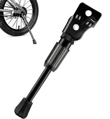 16 Inch - Bicycle Stand for Children's Bikes - MTB Kickstand - Single Bicycle Stand - Bicycle Accessories for Children - Bicycle Stand - Side Stand for Bicycles - Bicycle, E-Bike, City Bike & Mountain Bike - Black - Easy to Install