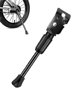 18 Inch - Bicycle Stand for Children's Bikes - MTB Kickstand - Single Bicycle Stand - Bicycle Accessories for Children - Bicycle Stand - Side Stand for Bicycles - Bicycle, E-Bike, City Bike & Mountain Bike - Black - Easy to Install