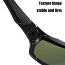 Polarized Sports Sunglasses for Men, Wrap Around UV Protection for Cycling, Fishing Driving Outdoor Activities, Windproof Mountaineering Skiing Goggles Black-4