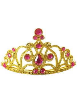 Jewelled Pink and Gold Girls Princess Tiara