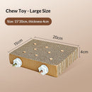 2 Pieces Bird Chew Toy Parrot Cage Perch Cardboard Platform Bird Paw Grinding Stand Parrot Cage Playground for Macaws, Small Parakeets, Conures, Budgies, Finches Conure Cockatiel (large size)-5