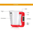 Digital Kitchen Scale and Measuring Cup Kitchen Measuring Cup Scale LCD Digital Display for Baking Tea Weighting Coffee-2