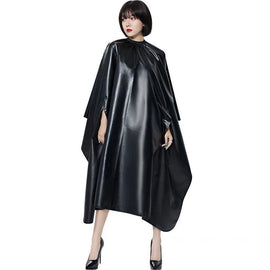 Professional Hair Chemical Hair Shawl Waterproof Bleach Proof Hair Color Dye Shawl, Cape Adjustable Neck Part for Adults and Youth (black)