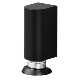Silent Magnetic Door Stoppers - Matte Black Door Stopper, Stainless Steel Windproof Heavy Duty Gripper, Adjustable Height for Door Gaps, Keep Door Open