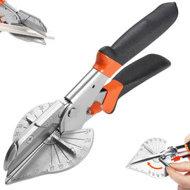 Miter Shears- Multifunctional Trunking Shears for Angular Cutting of Moulding and Trim, Adjustable at 45 to 135 Degree, Hand Tools for Cutting Soft Wood, Plastic, PVC - 0