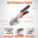 Miter Shears- Multifunctional Trunking Shears for Angular Cutting of Moulding and Trim, Adjustable at 45 to 135 Degree, Hand Tools for Cutting Soft Wood, Plastic, PVC-5