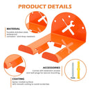Trimmer Rack Wall Mount - Heavy Duty Wall Hanger for Grass Trimmer Garden Tools Chainsaw Hedge Trimmer 1 Pack Orange（D model）-2