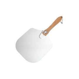 Removable Pizza Shovel With Foldable Wooden Handle For Easy Storage Spatula Paddle For Baking(Flat handle)