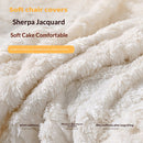 lounge chair cover, 21.7-inch washable quilted lounge chair cover, pet/children's furniture protection cover (beige)-4