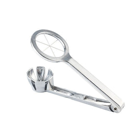 Best Utensils Stainless Steel Egg Slicer Wedger Cutter, Divides Hard Boiled Eggs Into 6 Equal Segments In One Action