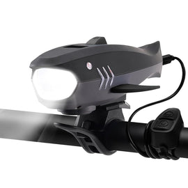 Bike Horn with Light,120dB Electric Bicycle Bell & Rechargeable Headlight, IPX4 Waterproof Kids Bike Accessories for Boys/Girls, Scooters