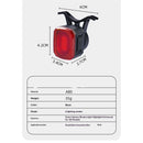 Smart Bike Tail Light Brake Sensing Bicycle Rear Lights Rechargeable Waterproof Bright LED Bike Light Cycling Safety Road BikeTaillight Accessories 6 Modes-5