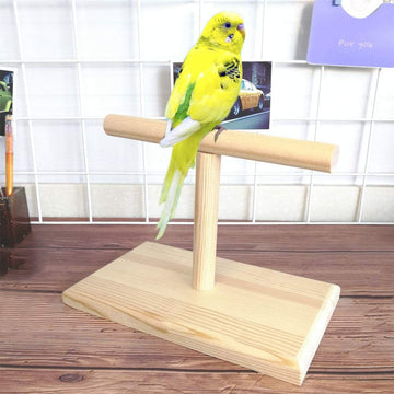 Small Bird Perch,Bird Play Stand,Portable Training Parrot Playstand, Bird Cage Toys for Cockatiels Conures Parakeet Finch Lovebirds - 0