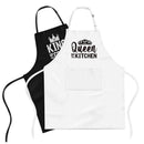 2pcs Apron Set - Wedding Engagement Gifts for Couples, Funny Kitchen Gifts for Couples, Husband, Wife, Boyfriend, Girlfriend, Him Her, Bridal Shower Gifts, Unique Valentine's Day gifts ideas-5