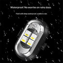 8PCS Wireless LED Lights for Car with Remote Control, Halloween Wireless LED Strobe Lights 7 Colors USB Anti-Collision Warning Light for Car Interior Truck Drone Aircraft Bike-4