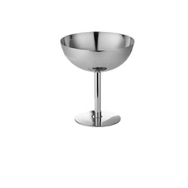 Ice Cream Cup, 4Pcs Stainless Steel Serving Dessert Bowls Cups Sauce Bowls Mini Round Footed Yogurt Snack Candy Cups for Salad Fruit Pudding Christmas Party - 0