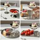 Ice Cream Cup, 4Pcs Stainless Steel Serving Dessert Bowls Cups Sauce Bowls Mini Round Footed Yogurt Snack Candy Cups for Salad Fruit Pudding Christmas Party-3