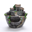 Fairy Garden Planter Plants Pot Tiny Creative Flowers Succulent Plants Fairy House Pot Holders Hanging Garden Design with Sweet House (Sliver)-1