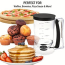 Cake Batter Dispenser Measuring Cup Baking Tool - black-7