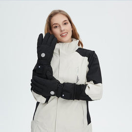 Outdoor Smart Heated Winter Gloves Black