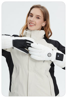 Outdoor Smart Heated Winter Gloves Black - 0