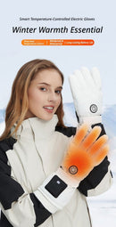 Outdoor Smart Heated Winter Gloves Black-6