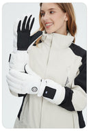Outdoor Smart Heated Winter Gloves White-3