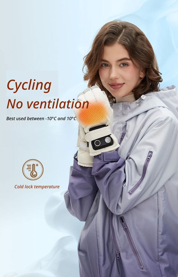 USB Heated Gloves for Outdoor Blue