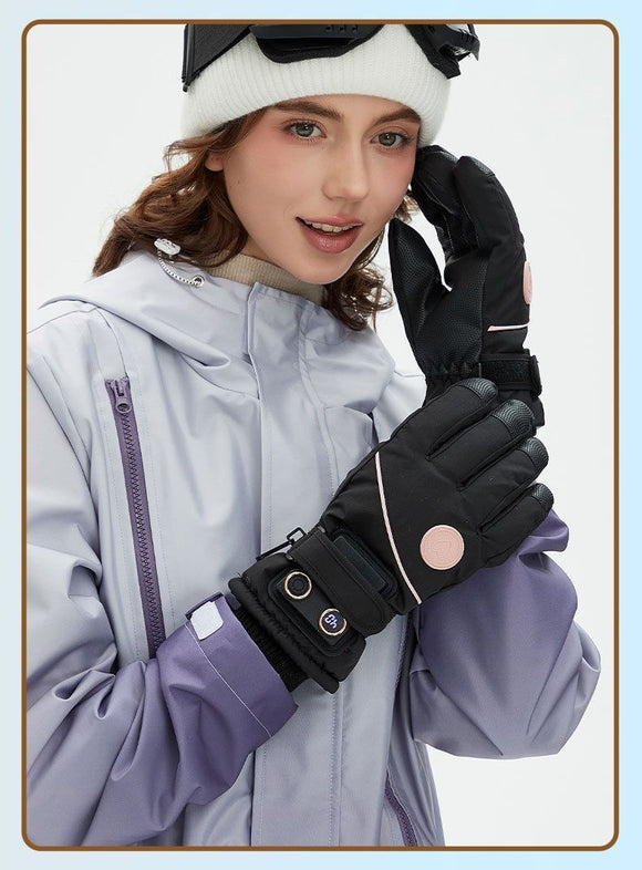 USB Heated Gloves for Outdoor Blue
