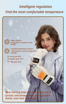 USB Heated Gloves for Outdoor White-6