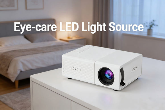 White M3S 1080P Mini Projector USB-Powered Version Includes Manual