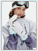 Windproof Water-Repellent Fleece-Lined Self-Heating Gloves Black-2