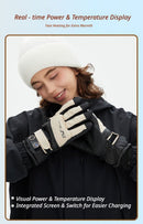 Winter Self-Heating Windproof Touchscreen Gloves-Black Gray-5