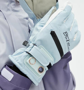 Winter Self-Heating Windproof Touchscreen Gloves-Blue and White