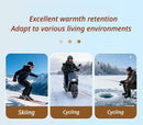 Winter Self-Heating Windproof Touchscreen Gloves-White Black-7