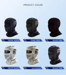 Black and Blue Unisex Windproof Ski Balaclava, Thermal Neck Gaiter & Motorcycle Face Mask-3