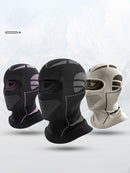 Black and Grey Unisex Windproof Ski Balaclava, Thermal Neck Gaiter & Motorcycle Face Mask-4