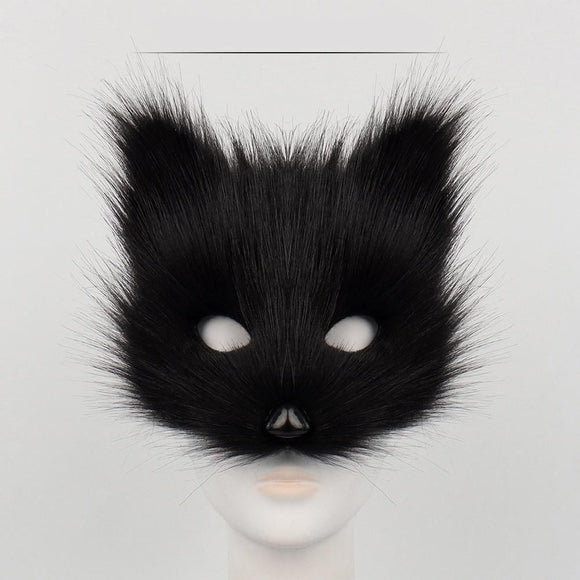 Furry Fox Costume Set for Cosplay - Black and White