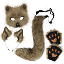 Furry Fox Costume Set for Cosplay - Straw Yellow-1