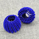 Blue Velvet Spiral Bun Clip Hair Bun Shaper for Lazy High Ponytail Updo Styling Women Hair Tool 1pc Office-1
