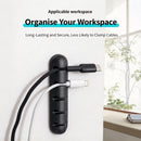 7‑Hole White Cable Management Clips 3Pcs Desktop Wire Fixer Data Charging Cord Organizer, Space‑Saving Desk Accessory Christmas Present For Colleague-10