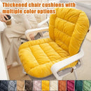 Winter Thick Fleece Seat & Back Cushion Set - 90cm Sofa Office Chair Warmer (PINK)-3