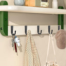 5 Large Size Heavy Duty Wall Hooks, Coat Hooks for Hanging Pans, Backpacks, Coats, Garage Items (Black)-6